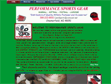 Tablet Screenshot of performancesportsgear.net